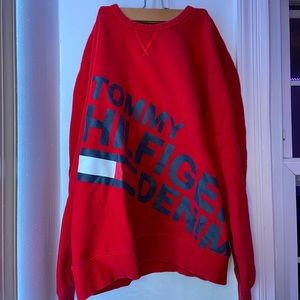 Tommy Hilfiger Oversized Red Crewneck